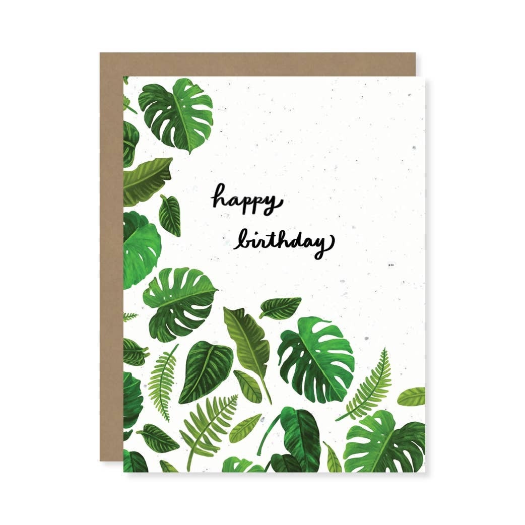 Card Plants Happy Birthday Plantable Wildflower Seed Card Planterday